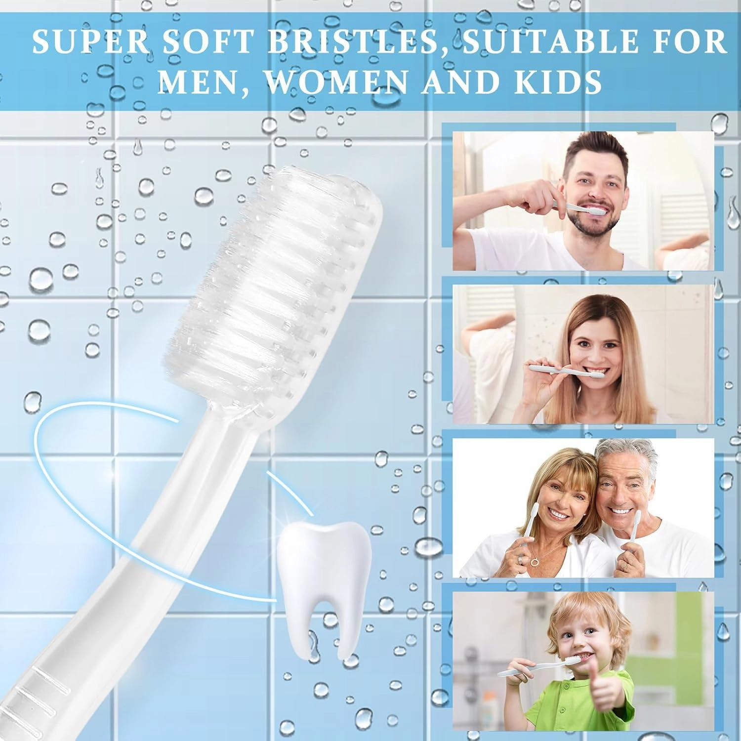 Tioncy 200 Pack Prepasted Disposable Toothbrushes Individually Wrapped Pre Pasted Toothbrushes Soft Bristle Travel Tooth Brush Single Use Wrapped for Hotel, Camping, Travel and Gift for The Homeless