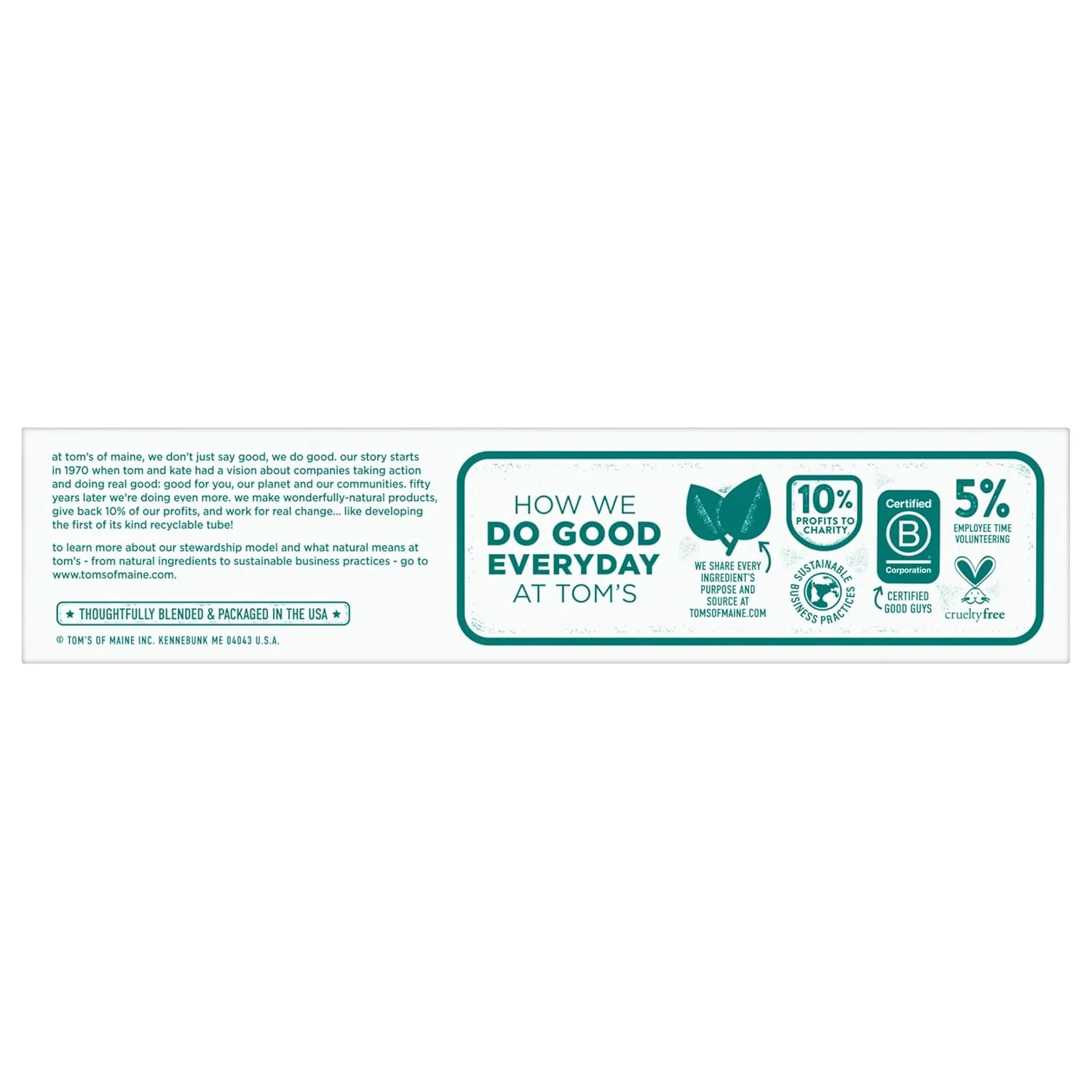 Tom's of Maine Natural Luminous White Toothpaste with Fluoride, Clean Mint, 4.0 oz. 3-Pack