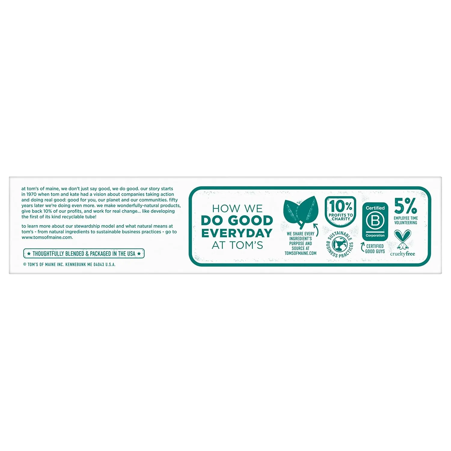 Tom's of Maine Whole Care Natural Toothpaste with Fluoride, Peppermint, 4 oz. 3-Pack (Packaging May Vary)