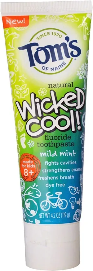 Tom's of Maine Wicked Cool! Fluoride Toothpaste Mild Mint - 4.2 oz