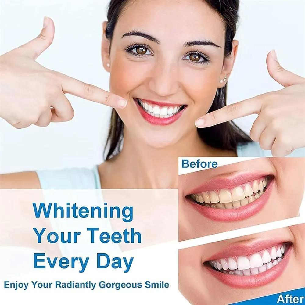 Toothpaste, Fluoride-Free Hydroxyapatite Teeth Whitening Toothpaste with Coconut Oil & Xylitol, Teeth Whitening (2 pcs)