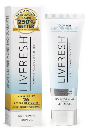 Toothpaste Gel, Clinically Proven to Remove Plaque 250% Better, Improves Gum Health 190% Better, Prevents & Reduces Tartar, Mild Peppermint