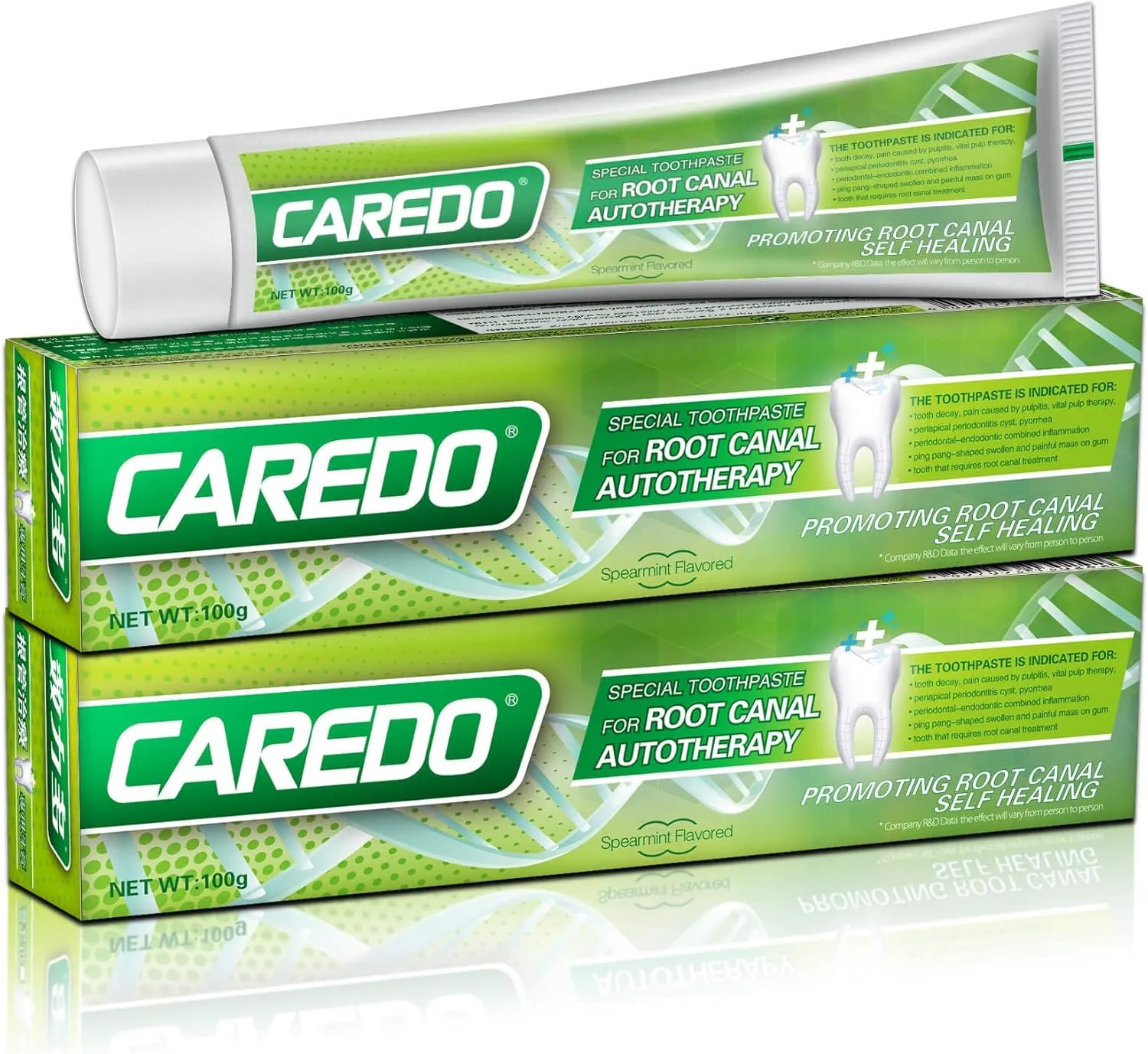 Toothpaste Gum Repair for Avoid Root Canal Therapy, Gingivitis Toothpaste fit Gum Care Pulpitis Pain, Mint Flavored 3.5 Oz x 2 Tubes, Both fit Youth Middle-Age & Elders Gift