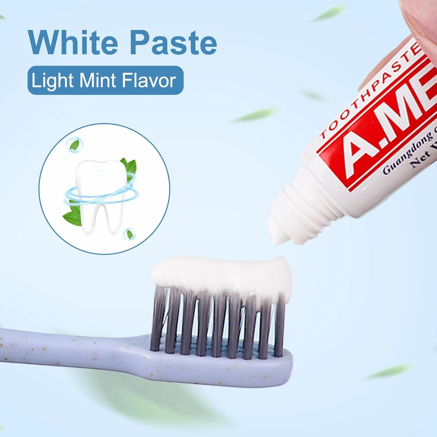 Toothpaste Bulk Travel Size, Disposable Small Travel Portable Mini Compact Pocket Size Toothpaste for Bad Breath, Vacation/Hotel/Camping Shelter/Homeless/Nursing Home/Charity 0.6 oz/ 17g (100 Tubes)