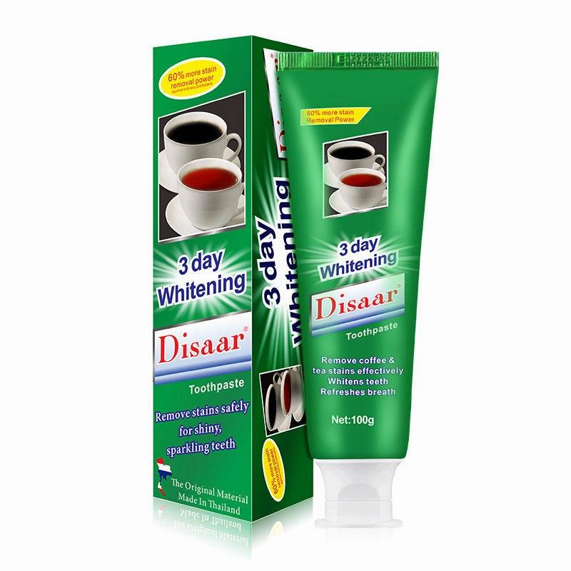 Toothpaste for tea stains