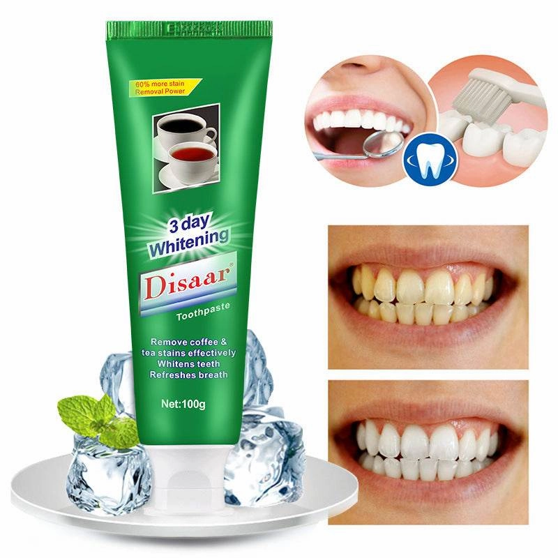 Toothpaste for tea stains
