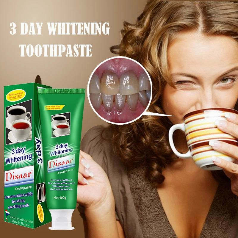 Toothpaste for tea stains