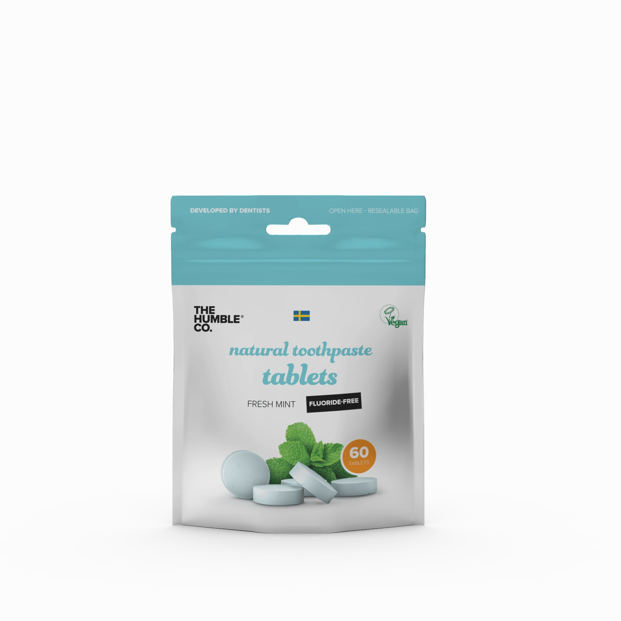 Toothpaste tablets fluoride-free