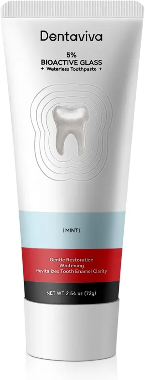 Total Restorative Toothpaste, Fluoride-Free – Fights Sensitivity, Restores Gum Health, Rebuilds Enamel, Removes Plaque, Whitens Teeth, Prevents Cavities – 2.54 oz, 1 Count