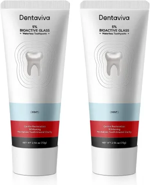 Total Restorative Toothpaste, Fluoride-Free – Fights Sensitivity, Restores Gum Health, Rebuilds Enamel, Removes Plaque, Whitens Teeth, Prevents Cavities – 2.54 Oz, Pack of 2