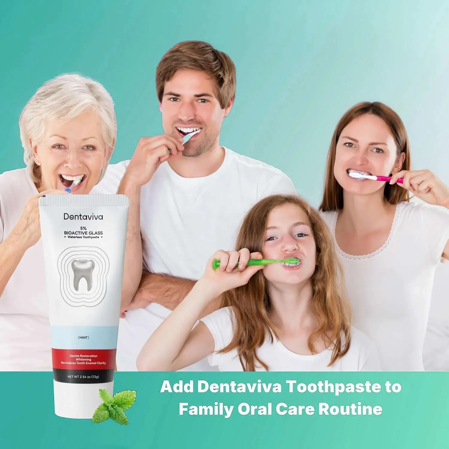 Total Restorative Toothpaste, Fluoride-Free – Fights Sensitivity, Restores Gum Health, Rebuilds Enamel, Removes Plaque, Whitens Teeth, Prevents Cavities – 2.54 Oz, Pack of 2