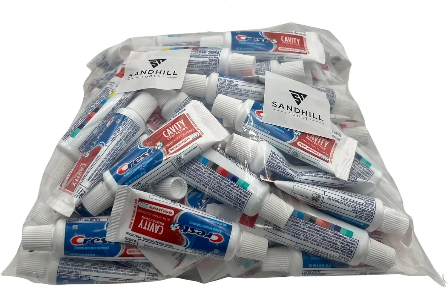 Travel Size Crest Toothpaste Bulk Amenities and Toiletries for Hotel, Vacation Rental and Airbnb 25 Pack, 0.85 fl oz Tubes