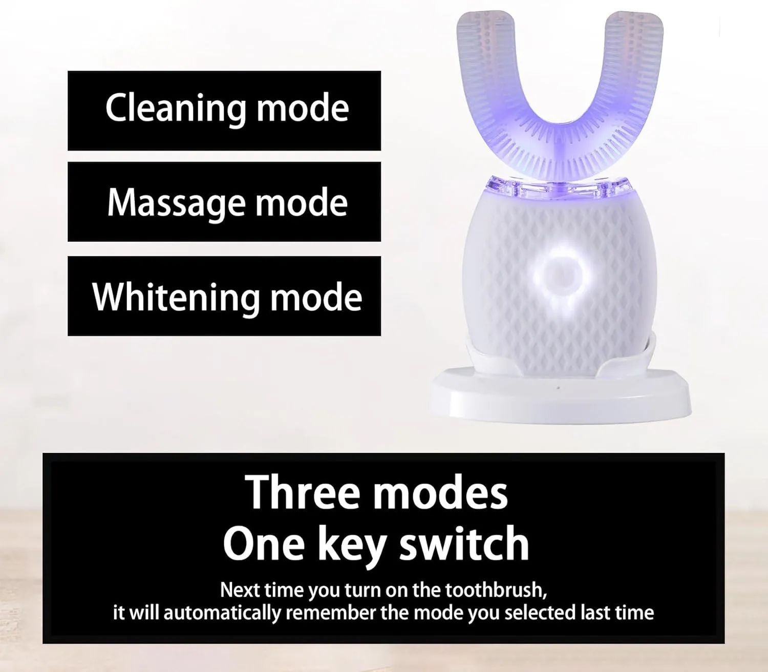 Ultrasonic Toothbrush for Adults Automatic Electric Toothbrush Portable Washable Soft Bristles 30s Automatic Timer Wireless Charging Dual-Use for Travel & Home (White, Adult)