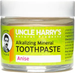 Uncle Harry's Fluoride Free Toothpaste - Anise (3 oz glass jar)