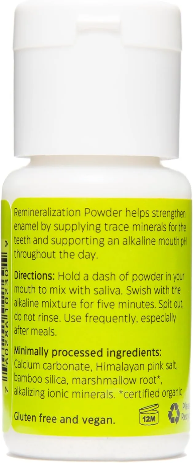 Uncle Harry's Unscented Remineralization Powder | All Natural Enamel Support for Sensitive Teeth | Powder for Strong Enamel (1 oz)