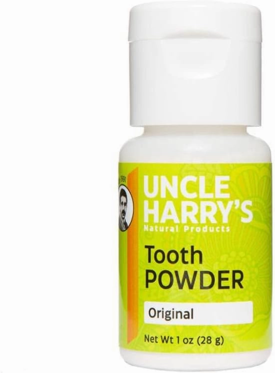 Uncle Harry's Remineralizing Tooth Powder, All Natural Enamel Support and Whitening Toothpaste for Sensitive Teeth and Gum Health, 2 ounces