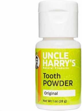 Uncle Harry's Remineralizing Tooth Powder, All Natural Enamel Support and Whitening Toothpaste for Sensitive Teeth and Gum Health, 2 ounces