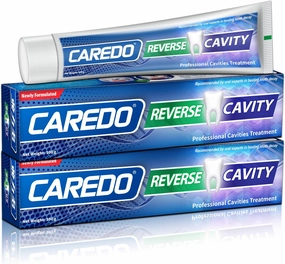 Upgraded Taste - CAREDO Cavity Reversal Hydroxyapatite Toothpaste for Adults, Cavity Tooth Filler as Remineralizing Home Cavity Repair, Fluoride Free Reverse Cavities for Tooth Decay Repair, 2-Pack