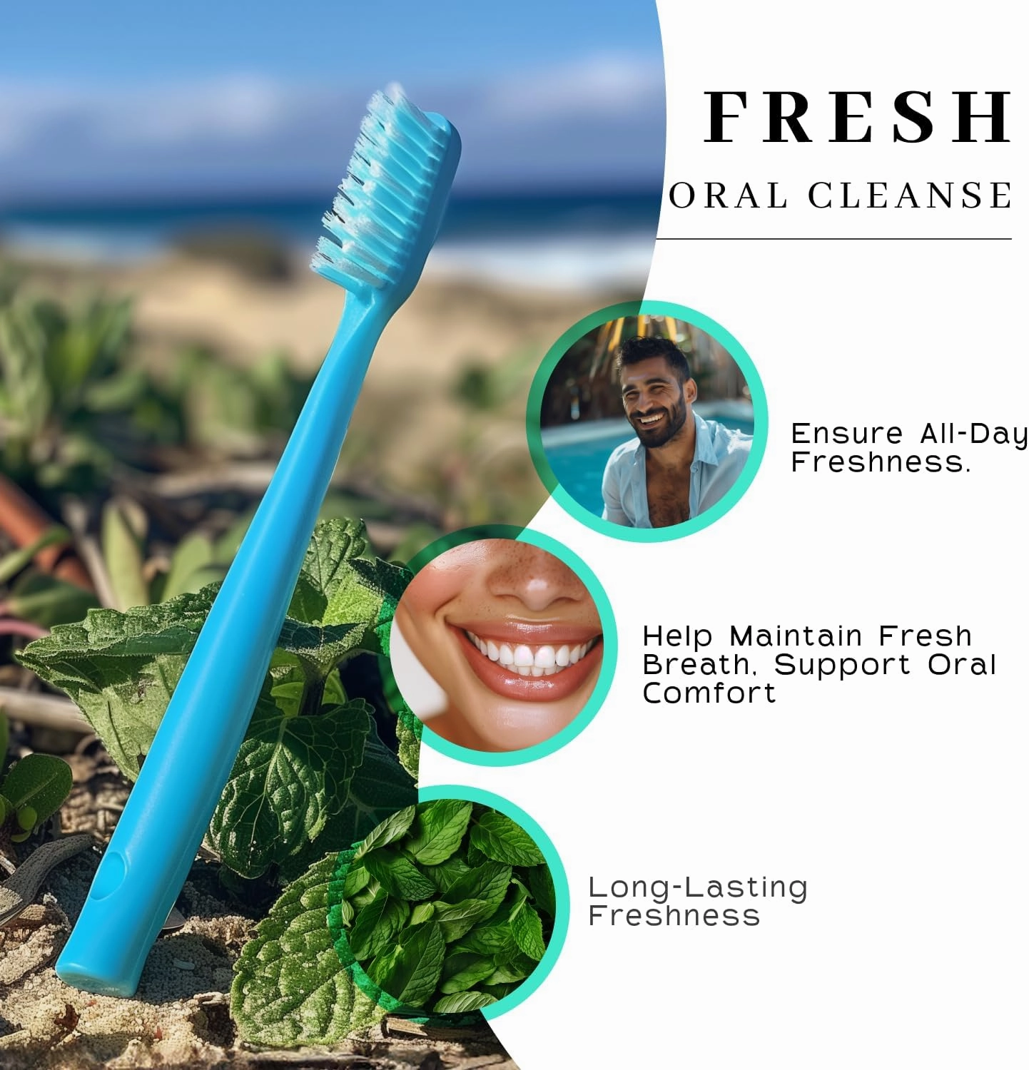 Vanman’s - Mint and Bone Tooth Powder Toothpaste - Remineralizing Tooth Powder with Cattle Bone Derived Hydroxyapatite, Bentonite Clay, Peppermint Oil and Baking Soda - 2 oz