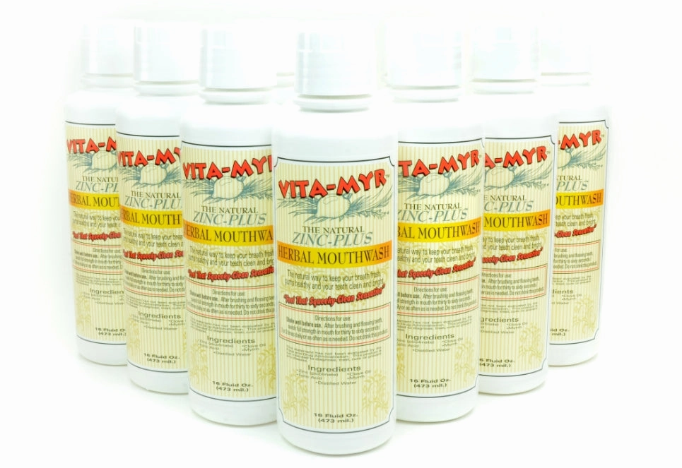 Vita-Myr Family Package - 12 Pack of 16 Oz Vita-Myr Natural Mouthwash!