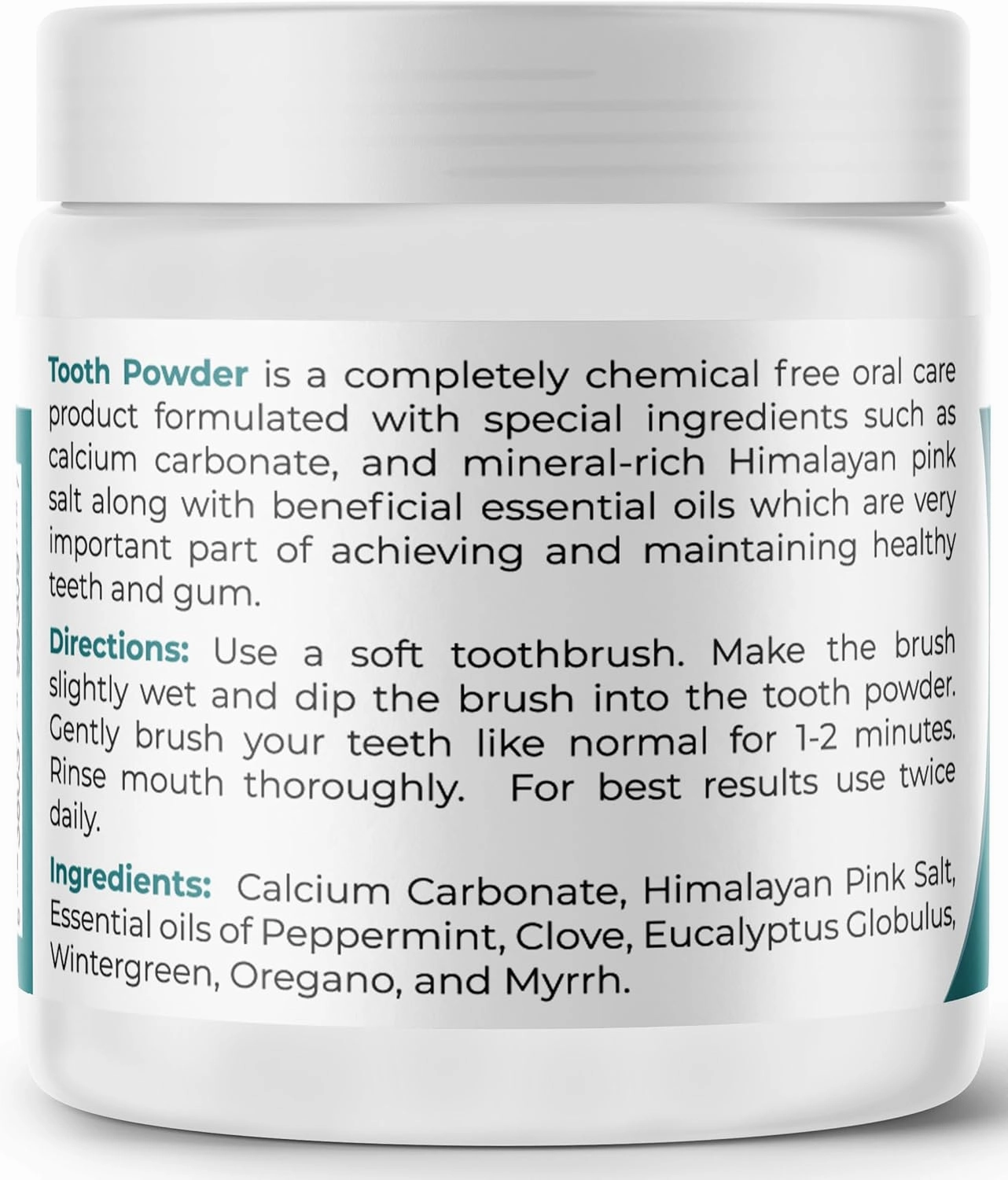 Viva Doria Natural Tooth Powder | Remineralizing Tooth Powder | Natural Teeth Whitening Powder | Toothpaste Power | Breath Freshener | Refreshing Mint Flavor | 10 Oz