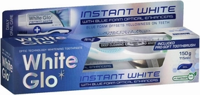 White Glo Instant White Optic Technology Whitening Toothpaste   Toothbrush