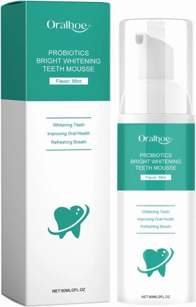 Whitening Foam Toothpaste for A Brighter Smile - Remove Coffee, Tea & Wine Stains, Freshen Breath & Protect Gums(3PCS)