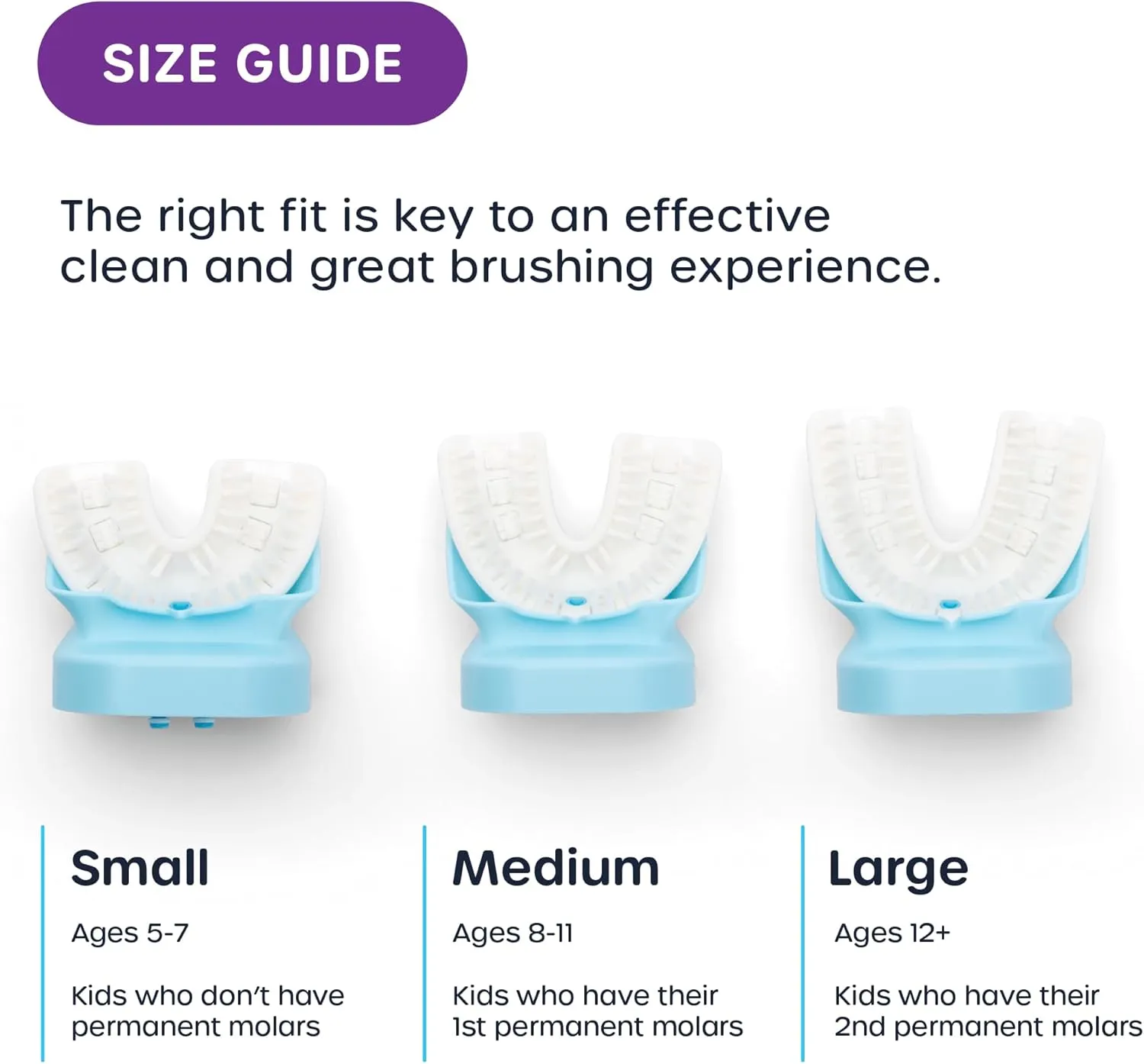 Willo Fully Automatic Kids U-Shaped Electric Toothbrush - 2 Brushing Timers, Deep-Cleans, Consistent Results, Eliminates Brushing Mistakes - Bubble Twist (Medium - Kids Ages 8-11 Years)