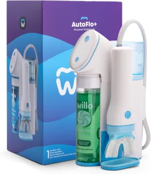 Willo Fully Automatic Kids U-Shaped Electric Toothbrush - 2 Brushing Timers, Deep-Cleans, Consistent Results, Eliminates Brushing Mistakes - Minty Mist (Large - Kids Ages 12  Years)