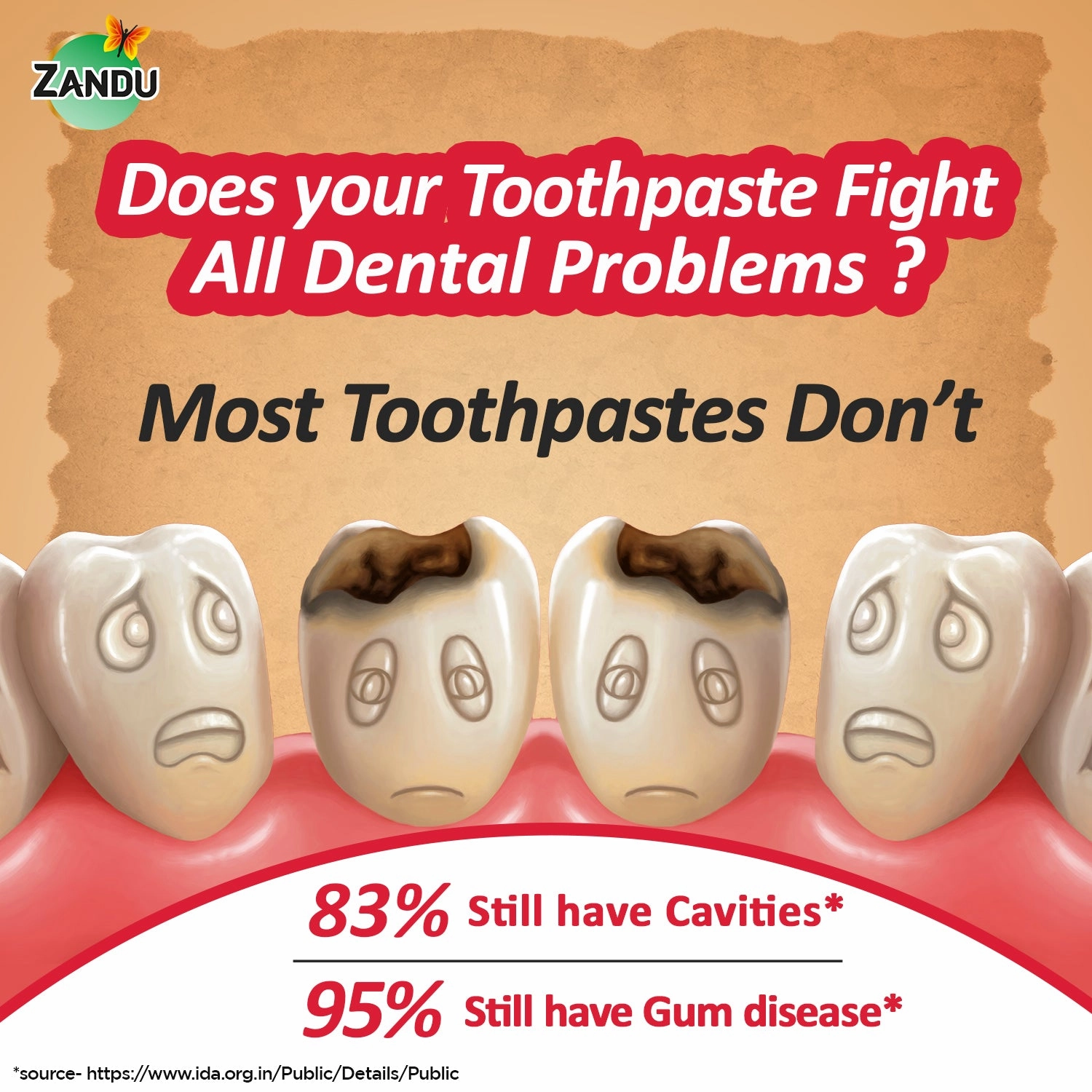 Zandu Dantveer Ayurvedic Toothpaste for Total Dental Care (Scientifically Proven)-500g